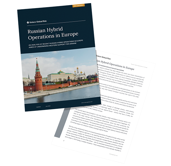 Russian Hybrid Operations in Europe report mock up